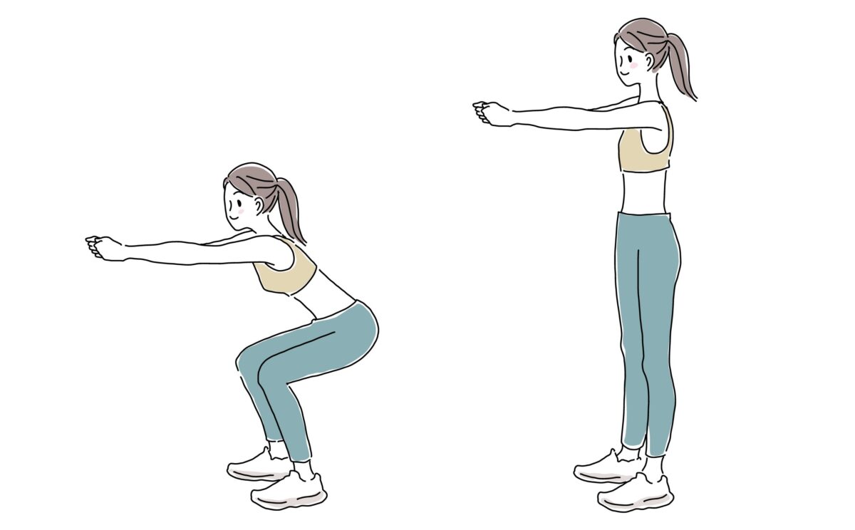 スクワット　運動不足